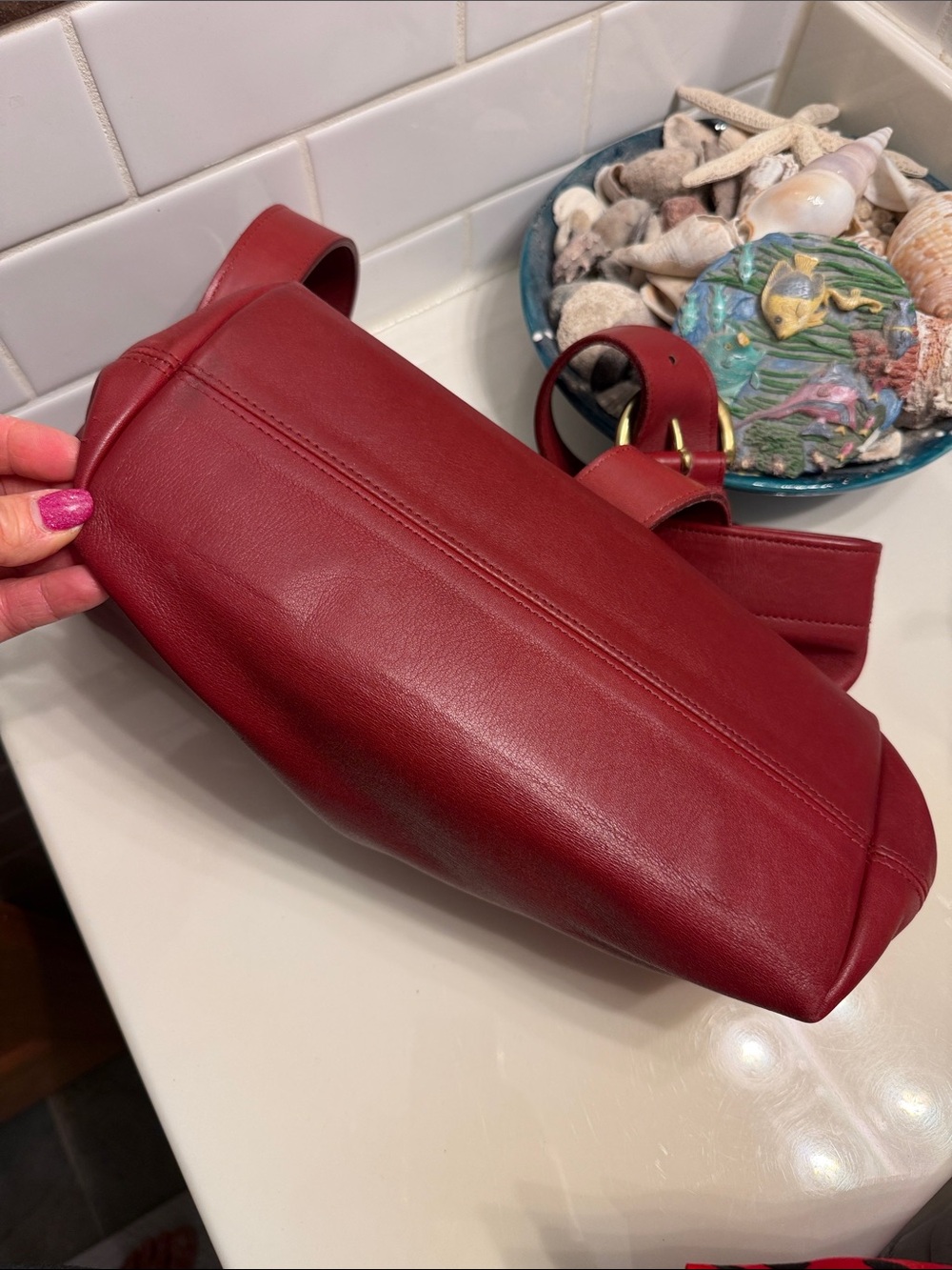 Coach  Leather Vintage Shoulder Bag - Picture 8 of 9